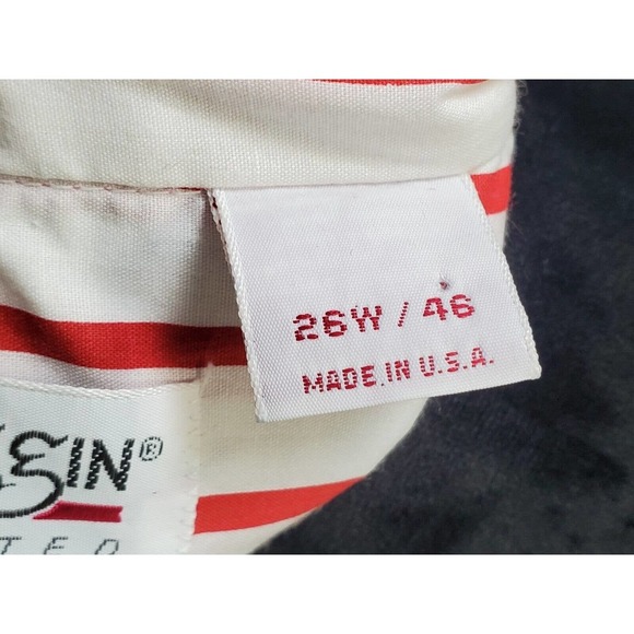 Vintage Dunloggin White Cotton Collared Long Sleeve Buttons Down Shirt Size 26W - Picture 9 of 12